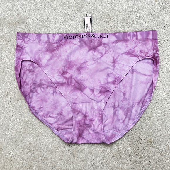 Victoria's Secret Other - NWT Victoria's Secret Sexy Purple logo Seamless No Show High Leg Brief Panty XL